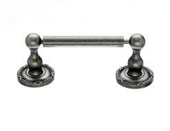Ed3Ape Tissue Holder With Ribbon & Reed Detail In Antique Pewter