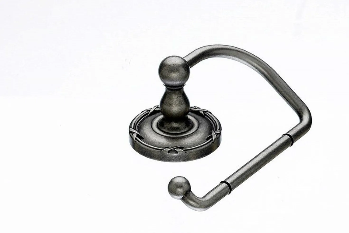 Ed4Ape Tissue Hook With Ribbon & Reed Detail In Antique Pewter