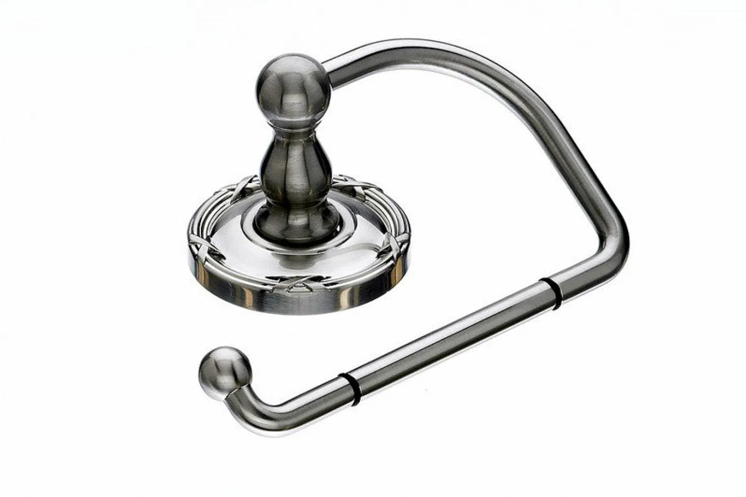 Ed4Bsne Tissue Hook With Ribbon & Reed Detail In Brushed Satin Nickel