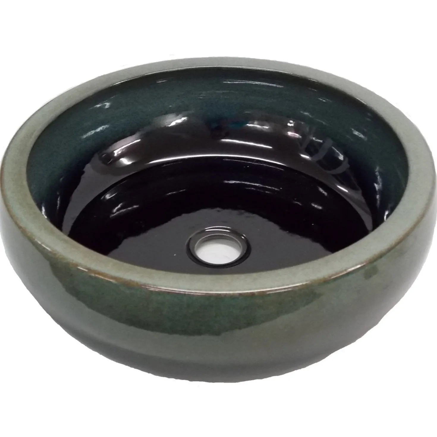 Eden Bath Aquamarine Ceramic Vessel Sink