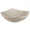 Eden Bath Arched Edges Bowl Sink - Honed White Marble