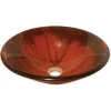 Eden Bath Autumn Warmth Swirl Glass Vessel Sink