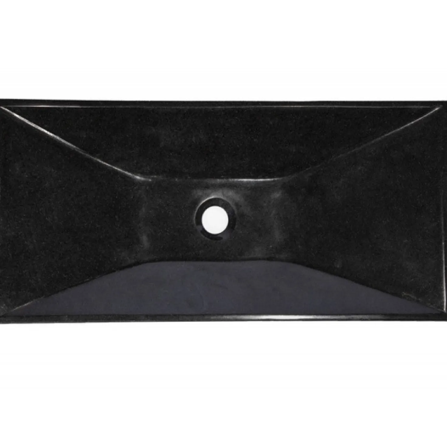 Eden Bath Black Ultra Modern Granite Sink