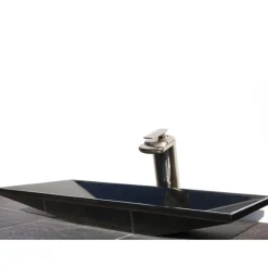 Eden Bath Black Ultra Modern Granite Sink