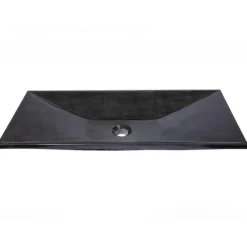 Eden Bath Black Ultra Modern Granite Sink
