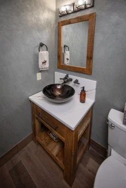 Eden Bath Brown Reflections Glass Vessel Sink