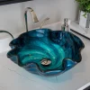 Eden Bath Carribean Wave Glass Vessel Sink