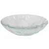 Eden Bath 14" Clear Freeform Wave Glass Vessel Sink