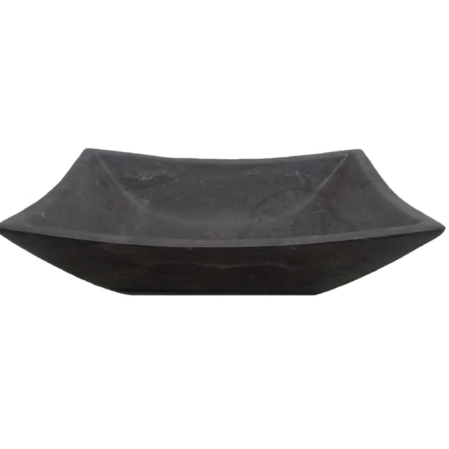 Eden Bath Deep Zen Sink - Honed Black Limestone
