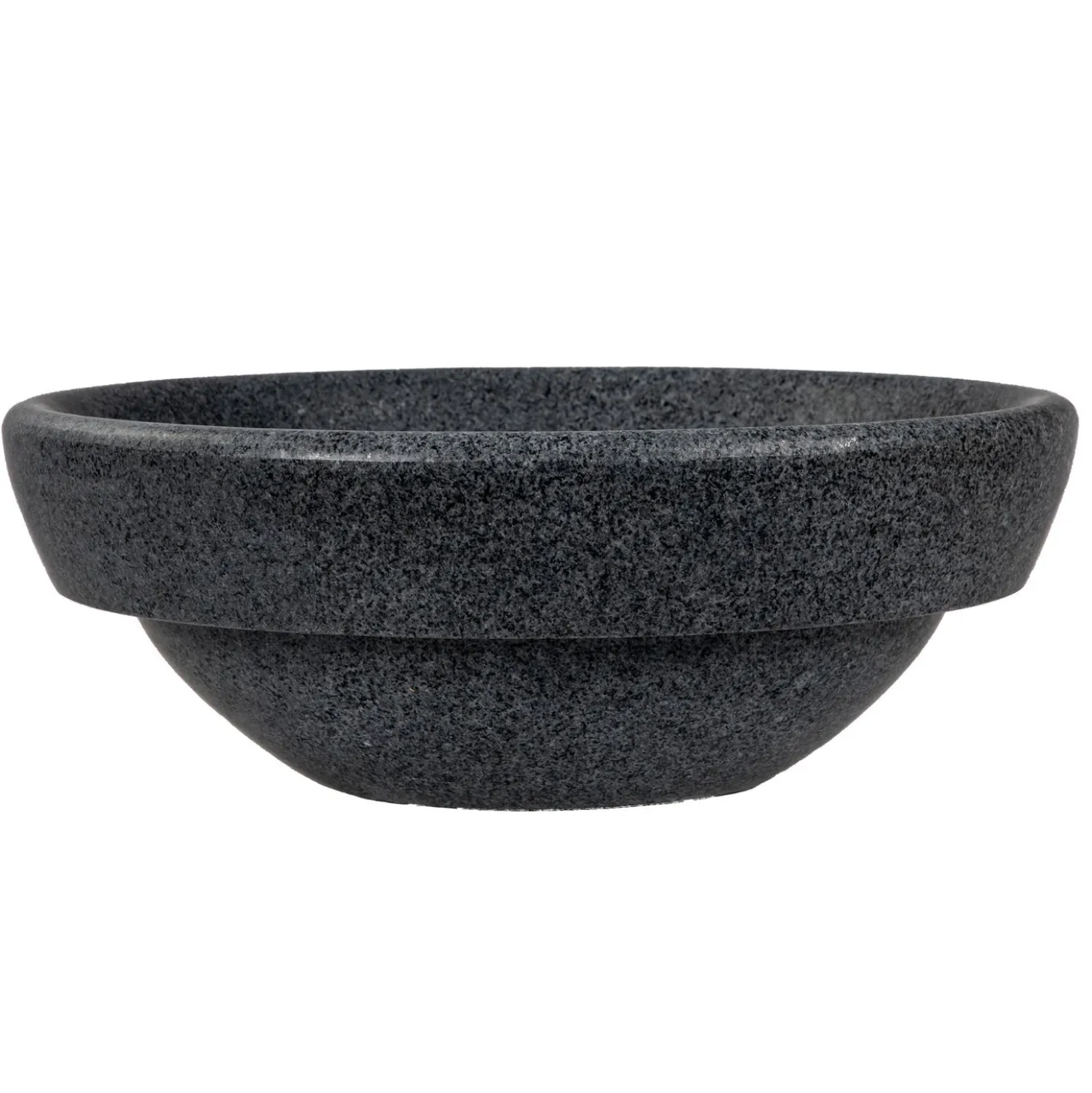 Eden Bath Echo Bowl Shaped Vessel Sink - Honed Padang Dark Granite