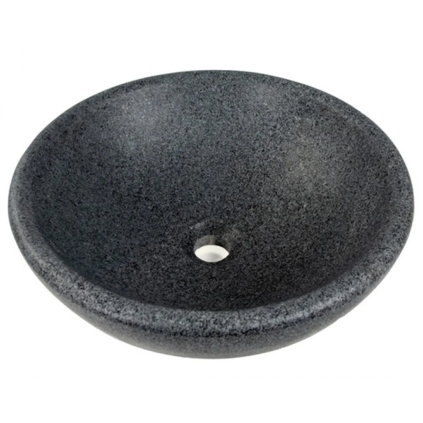 Eden Bath Echo Bowl Shaped Vessel Sink - Honed Padang Dark Granite