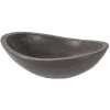 Eden Bath Honed Black Limestone Canoe Sink