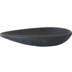Eden Bath Pod Shaped Vessel Sink - Honed Black Basalt