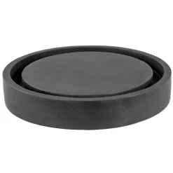 Eden Bath Round Infinity Pool Sink - Lava Stone