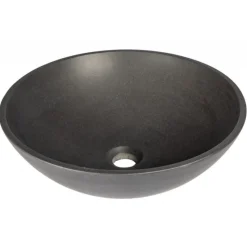 Eden Bath Round Lava Stone Vessel Sink