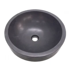 Eden Bath Semi Recessed Lava Stone Vessel Sink With Apron