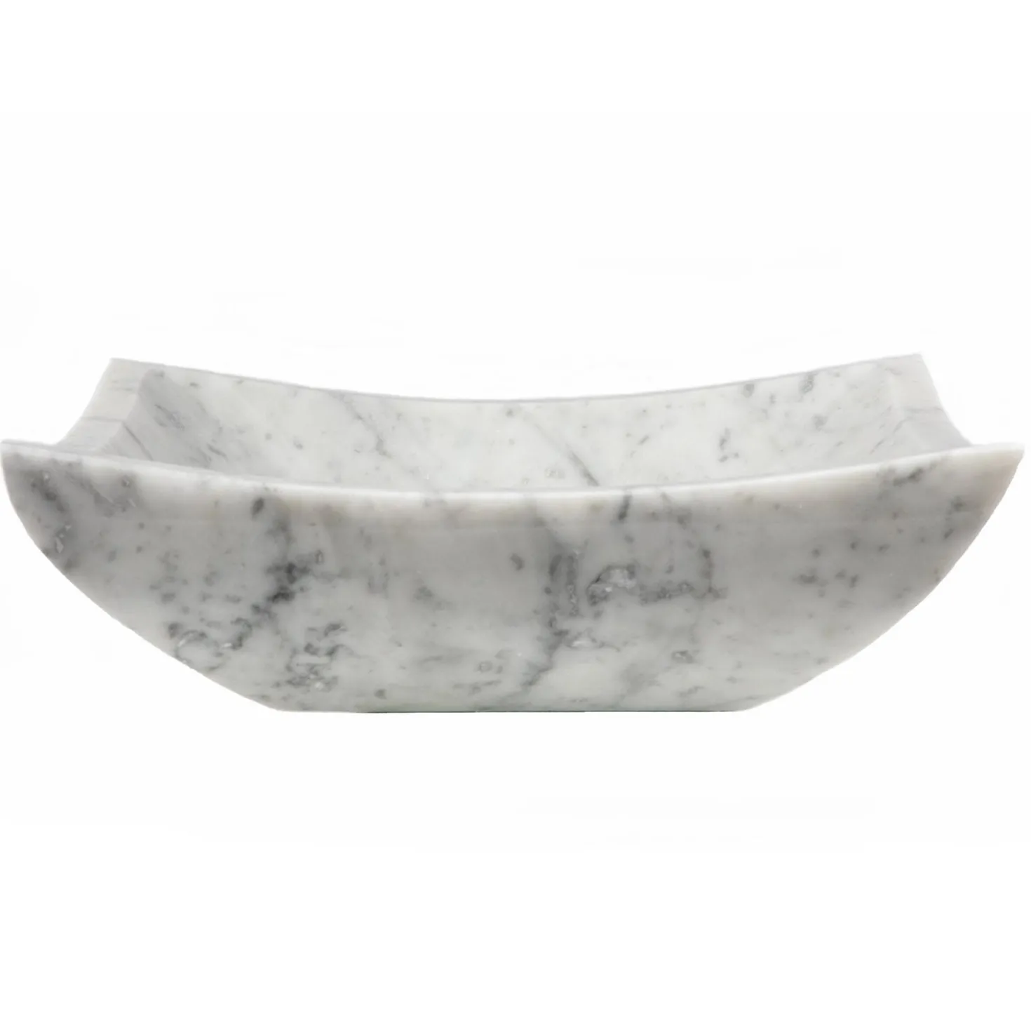 Eden Bath Square Deep Zen Sink - Carrara Marble