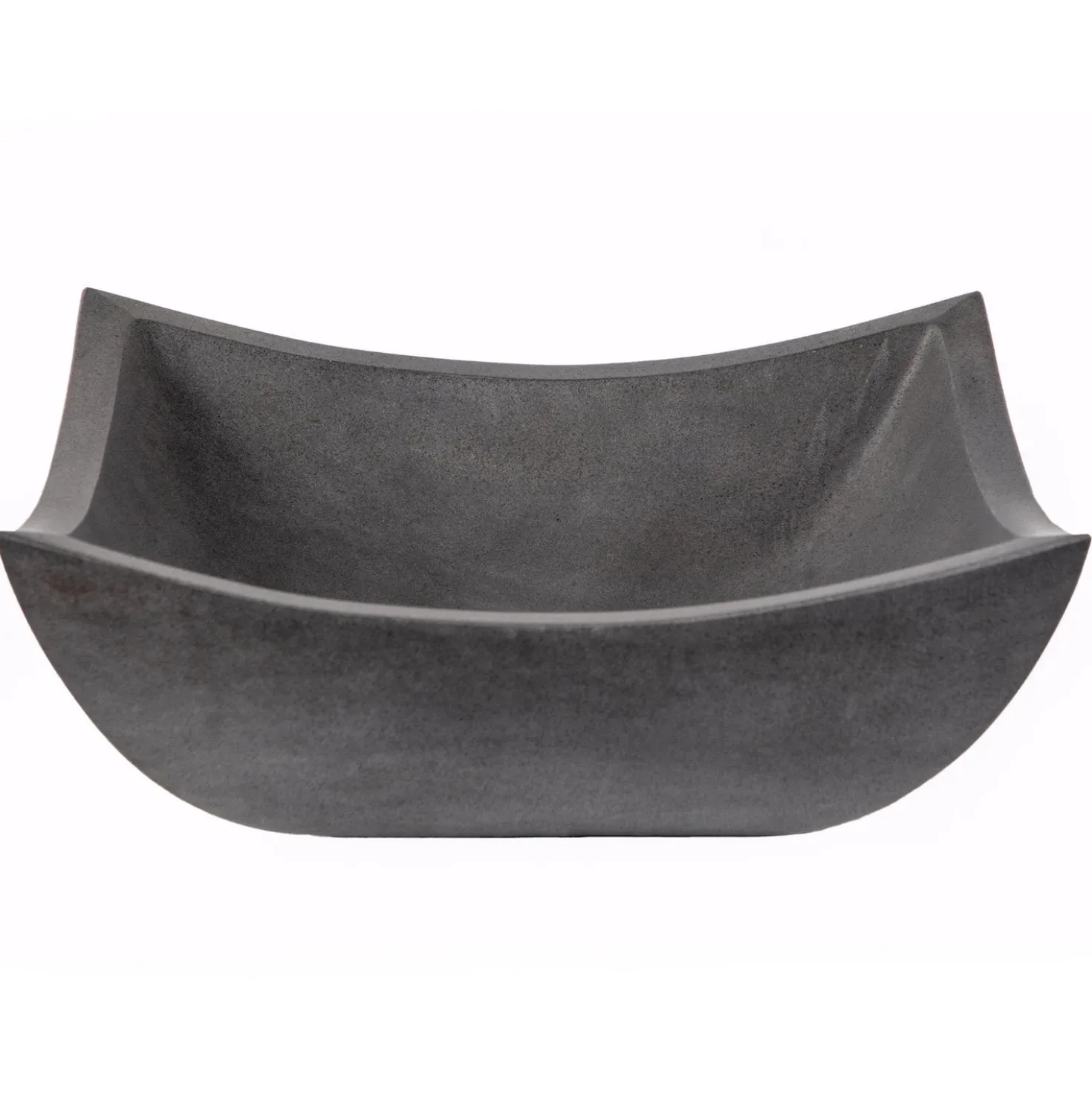 Eden Bath Square Deep Zen Sink - Lava Stone