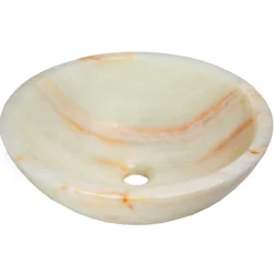 Eden Bath White Translucent Onyx Sink