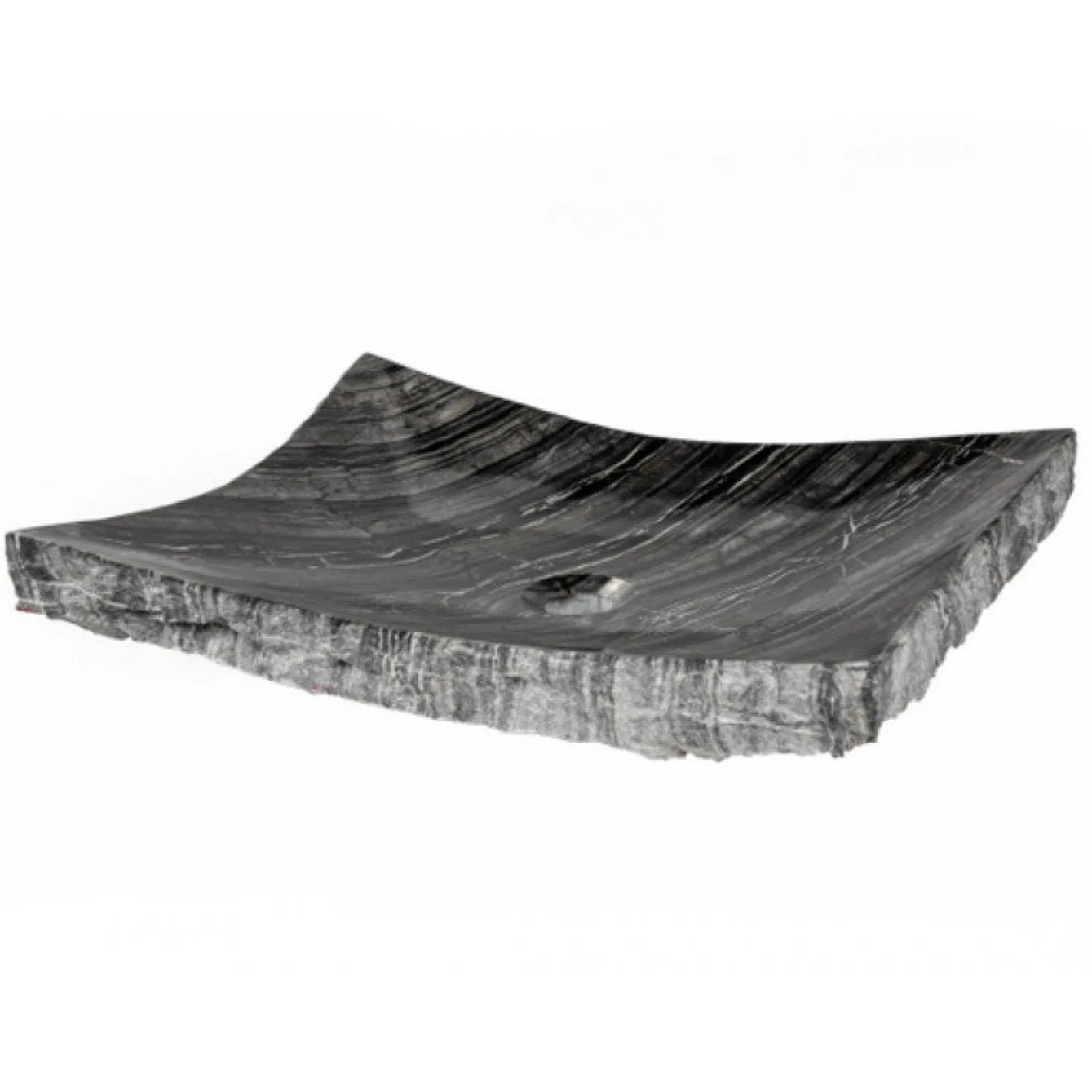 Eden Bath Wooden Black Marble Large Zen Sink
