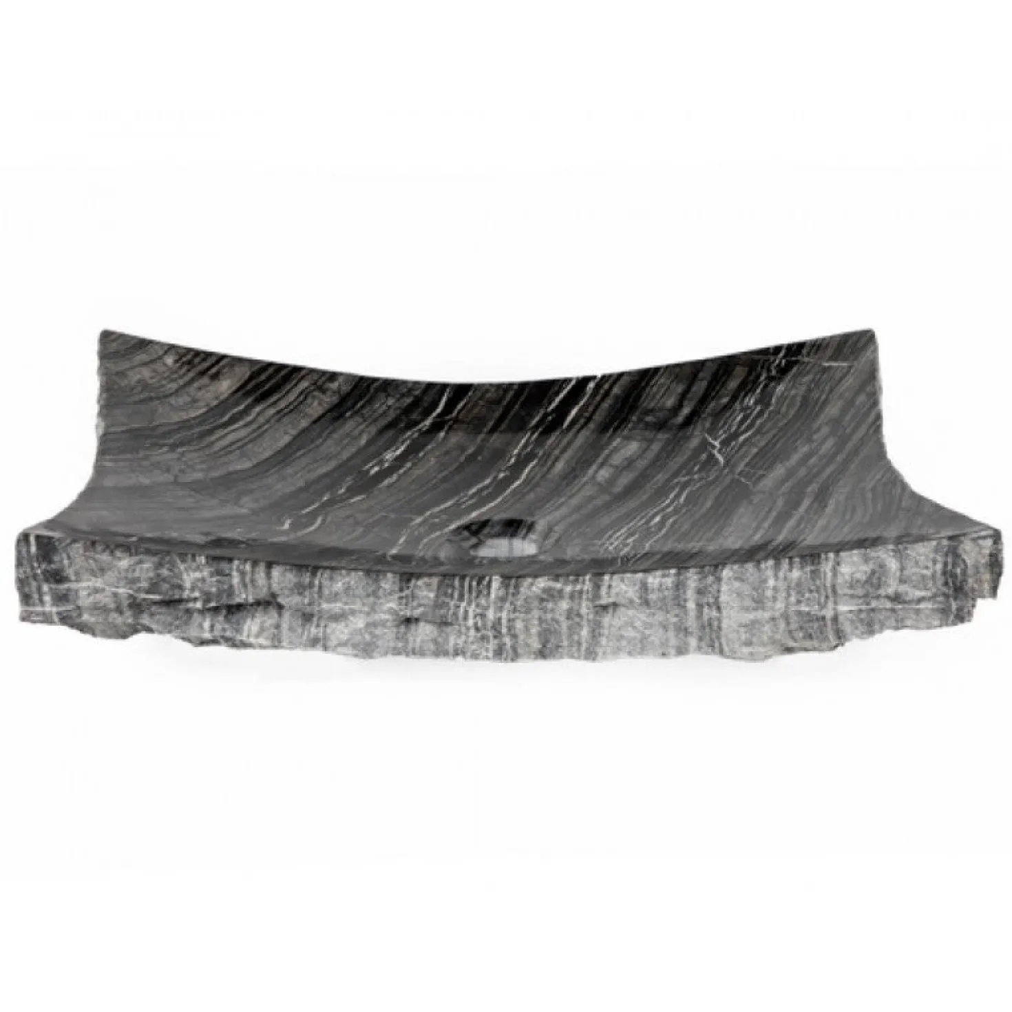 Eden Bath Wooden Black Marble Large Zen Sink
