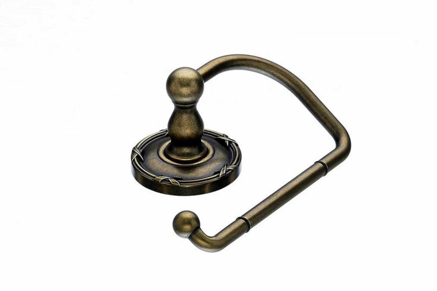 Ed4Gbze Tissue Hook With Ribbon & Reed Detail In German Bronze