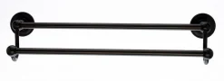 Ed7Orba 18" Double Towel Bar With Beaded Detail In Oil Rubbed Bronze