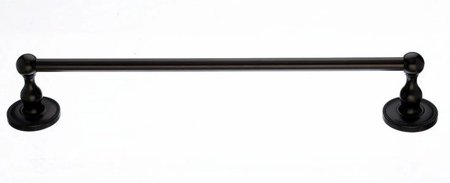 Ed6Orba 18" Single Towel Bar With Beaded Detail In Oil Rubbed Bronze