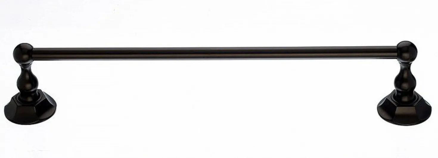 Ed6Orbb 18" Single Towel Bar With Hex Detail In Oil Rubbed Bronze