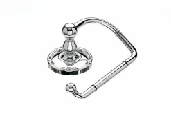 Ed4Pce Tissue Hook With Ribbon & Reed Detail In Polished Chrome