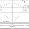 Extra Large 44" Equal Double Bowl Kitchen Sink with Small Radius Corners