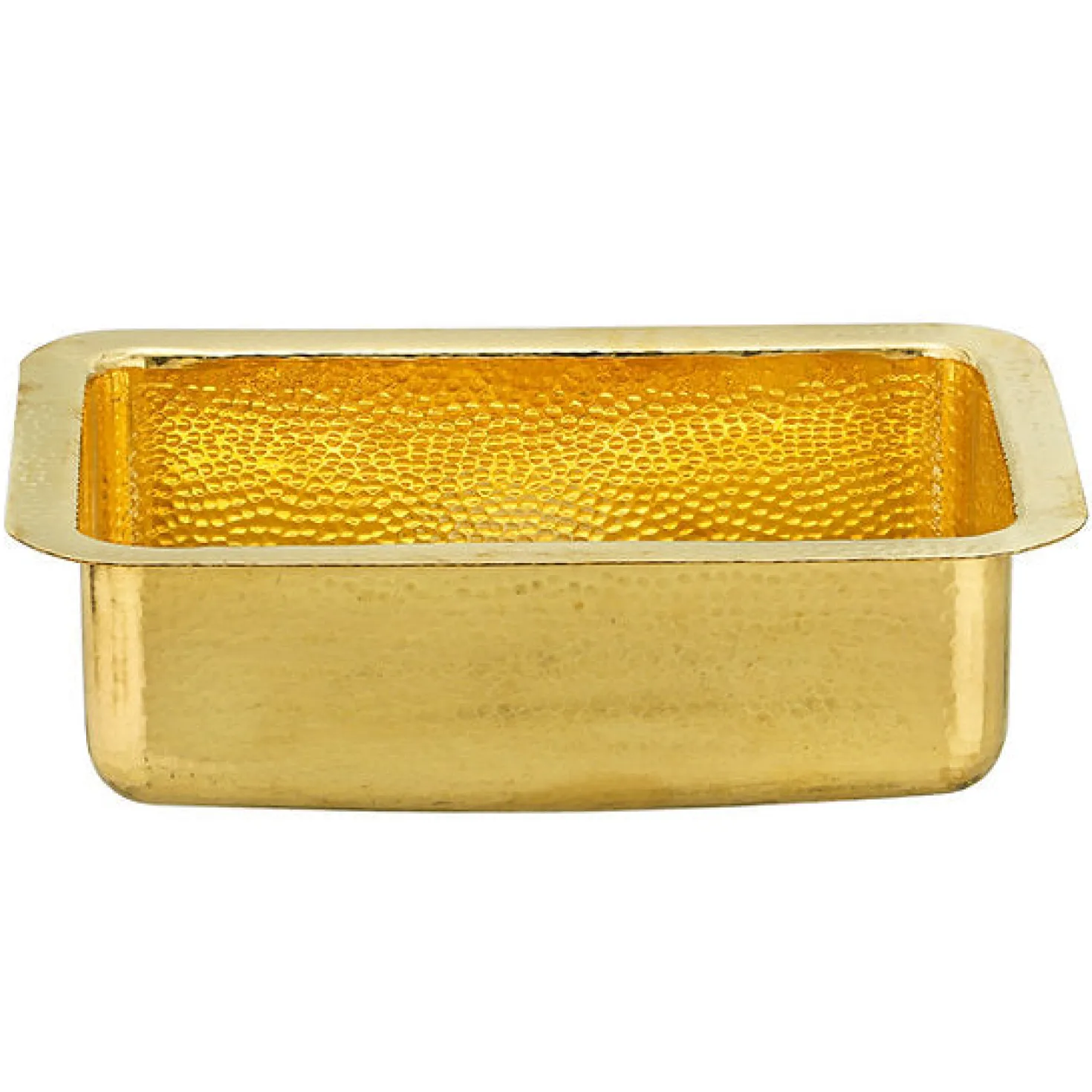 20" Hand-Hammered Brass Dual Mount Bar Sink