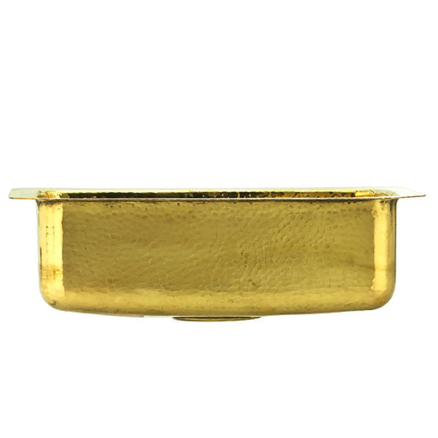 20" Hand-Hammered Brass Dual Mount Bar Sink
