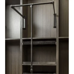 Hardware Resources Black Powder Coat Soft-close Expanding Wardrobe Lift