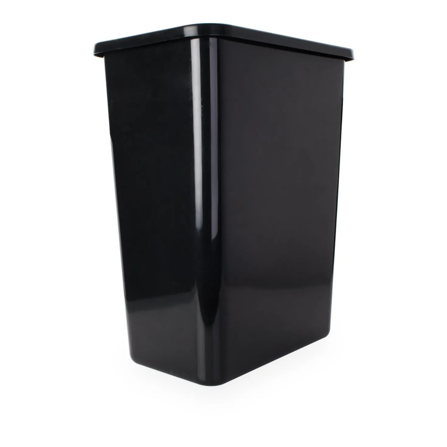 Hardware Resources Black 35-Quart Plastic Waste Container