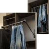 Hardware Resources Chrome and Black Expanding Wardrobe Lift
