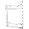 Hardware Resources 3" Deep Door Mounted Tray System Kit in Polished Chrome