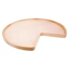Hardware Resources 32" Diameter Kidney Wooden Lazy Susan without Hole