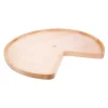Hardware Resources 24" Diameter Kidney Wooden Lazy Susan with Hole