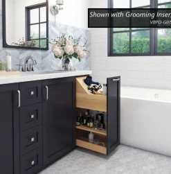 Hardware Resources No Wiggle 8" Vanity-height Cabinet Pullout