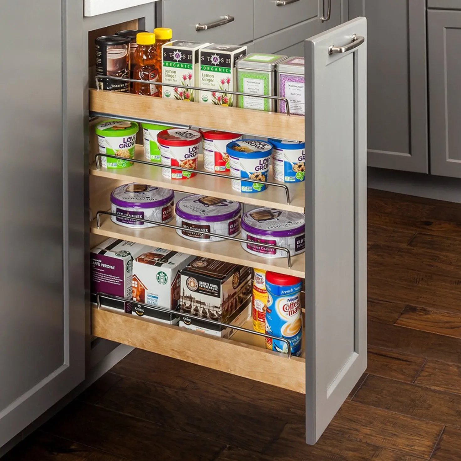 Hardware Resources No Wiggle Base Cabinet Pullout with Premium Soft-close Concealed Undermount Slides