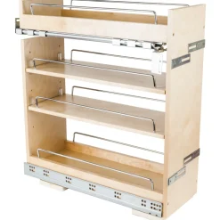 Hardware Resources No Wiggle Base Cabinet Pullout with Premium Soft-close Concealed Undermount Slides