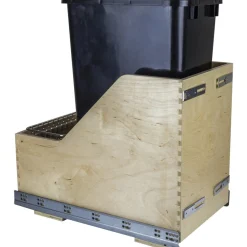Hardware Resources Preassembled 50 Quart Single Pullout Waste Container System