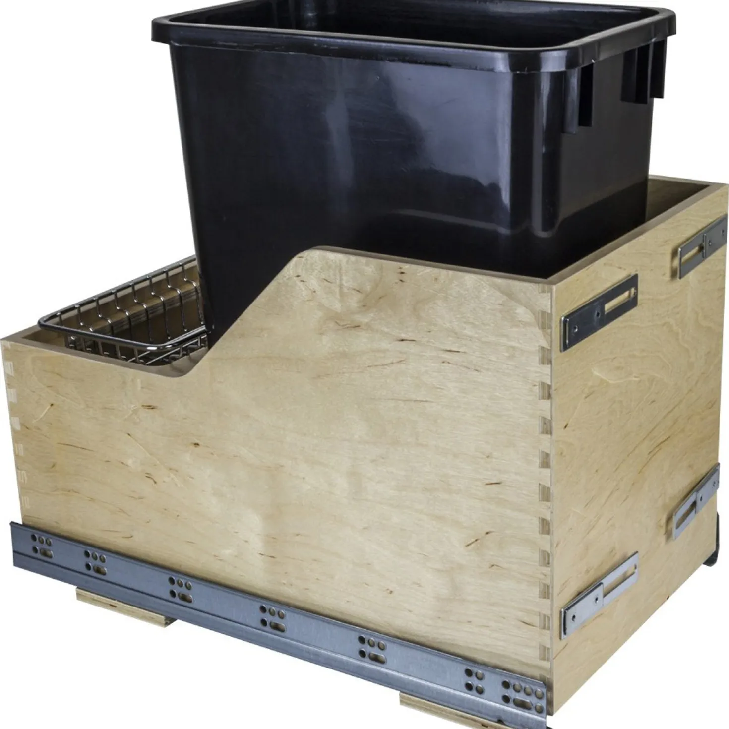 Hardware Resources Preassembled 35 Quart Single Pullout Waste Container System