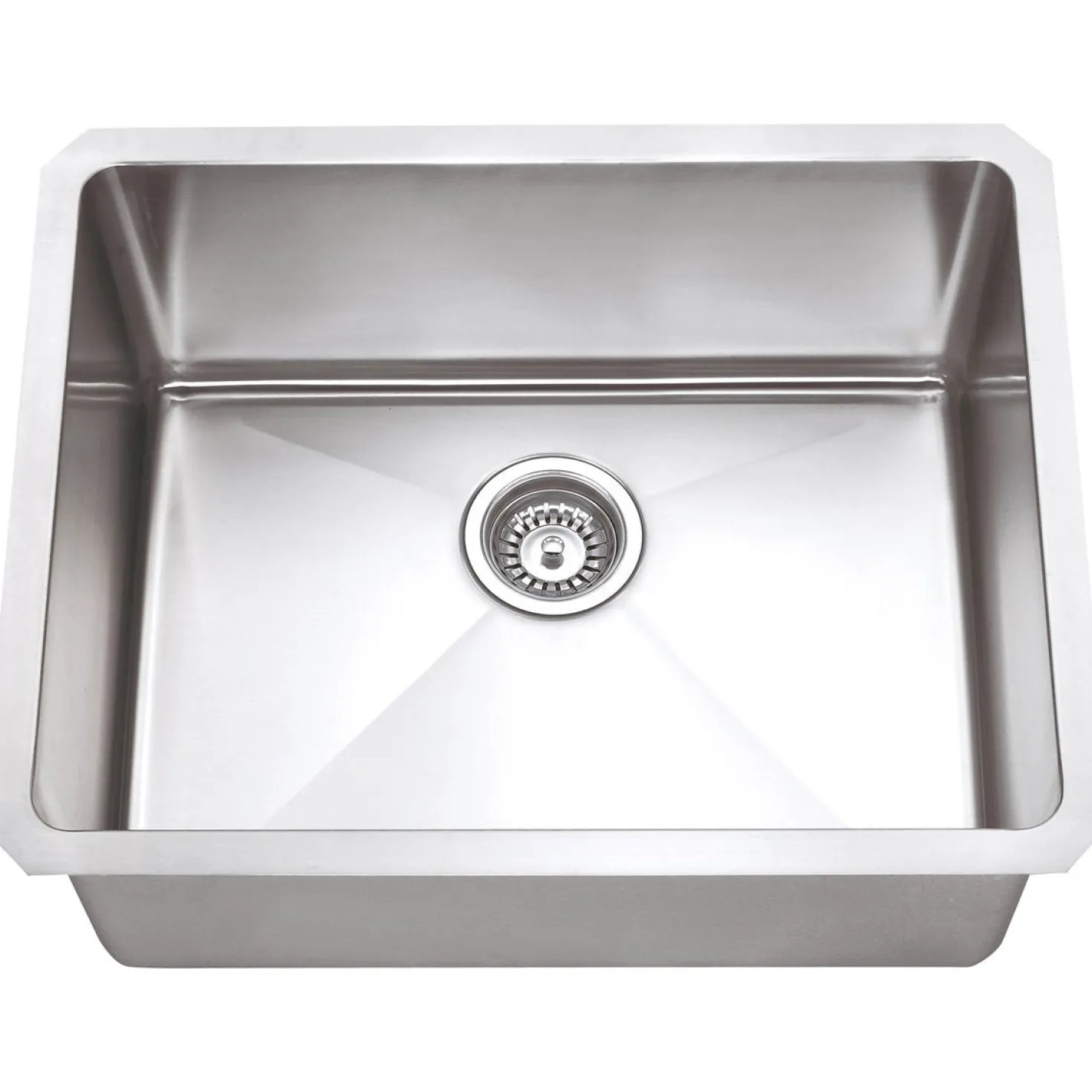 Hardware Resources Stainless Steel 16 Gauge Fabricated Kitchen Sink