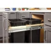 Hardware Resources Top Mount Soft-close Double 35qt Trash Can Unit - for 15" Opening