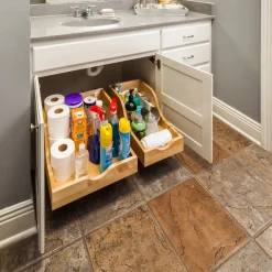 High Back Base Cabinet Rollout with Pre-attached Soft-Close Slides