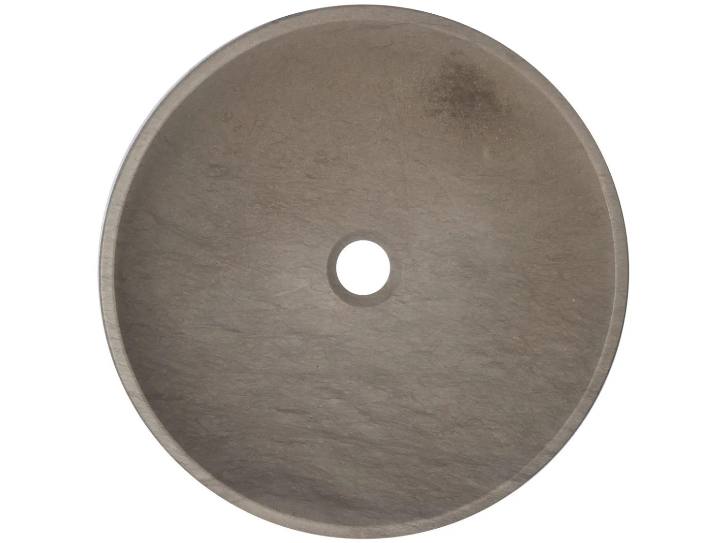 16-in Round Sloped Vessel Sink in Molly Grey Marble