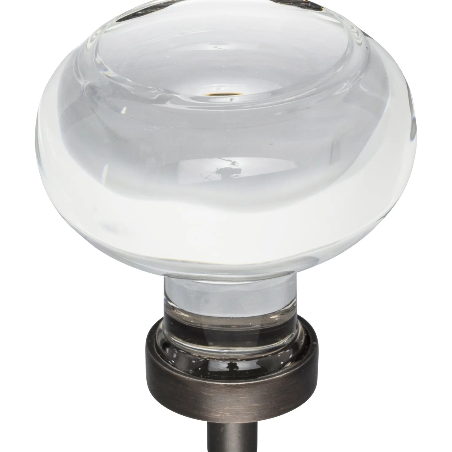 Jeffrey Alexander Harlow Button Glass Knob
