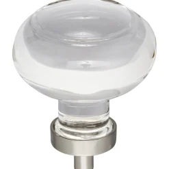 Jeffrey Alexander Harlow Button Glass Knob